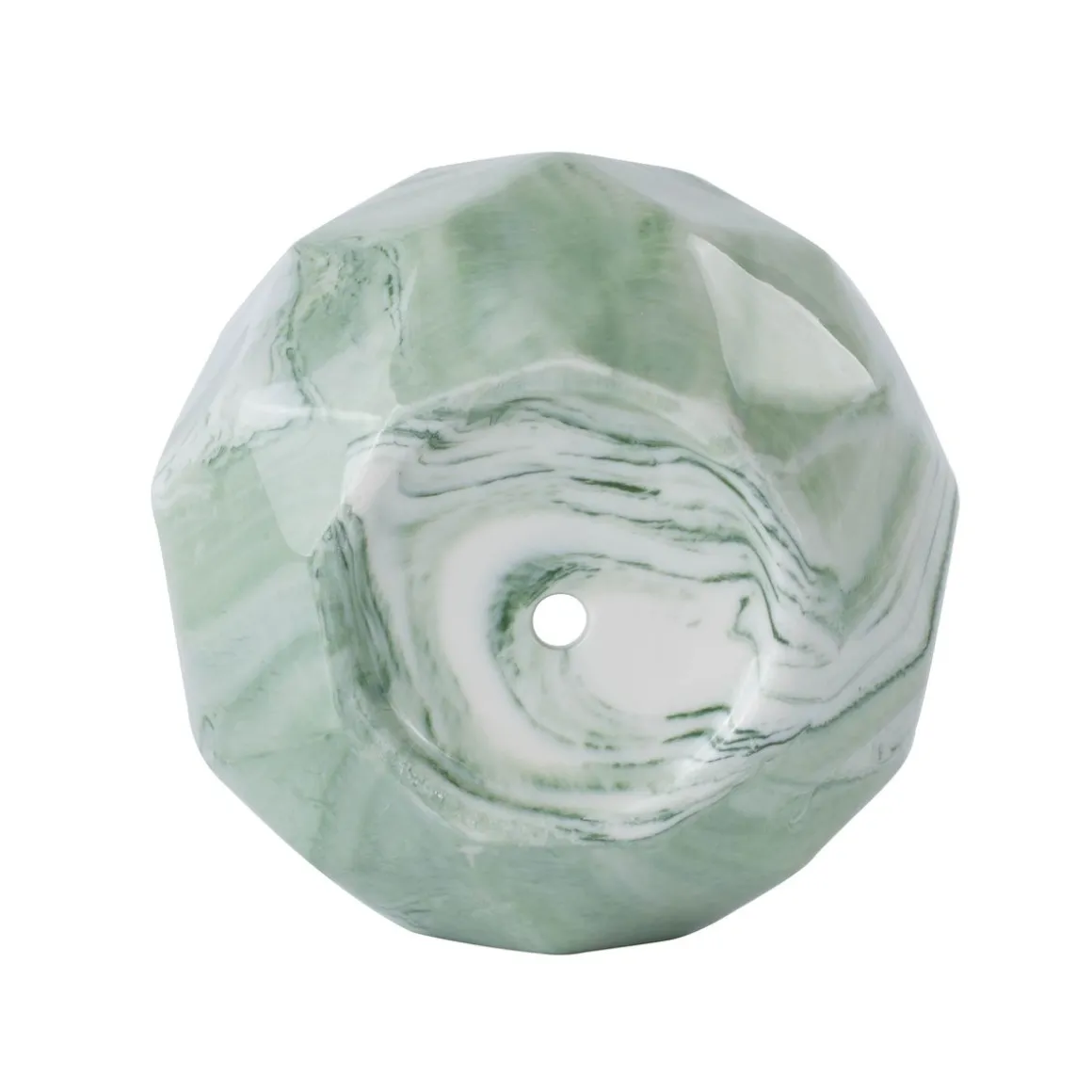 Blumentopf Keramik eckig 8 cm grün