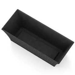 Blumentopf Rattan 61 x 21 x 21 cm 8er Set schwarz
