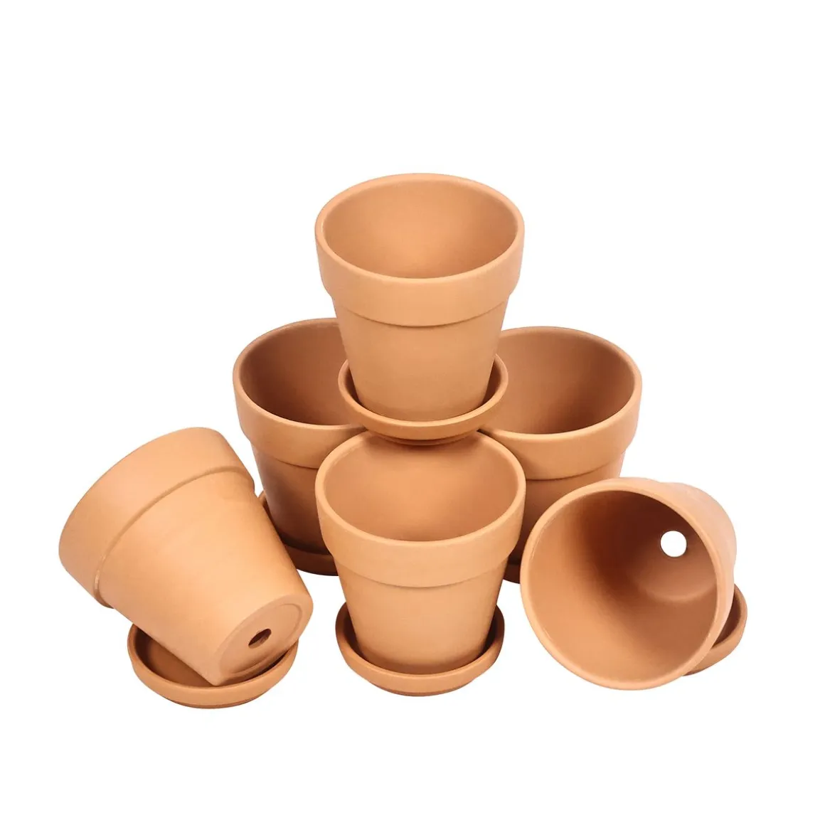 Blumentopf Terrakotta 10 cm 6er Set