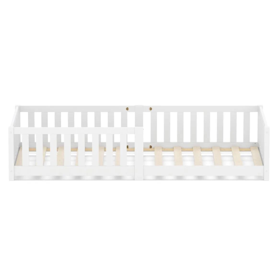 Bodenbett MOLA 90 x 200 cm weiss