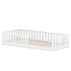 Bodenbett MOLA 90 x 200 cm weiss