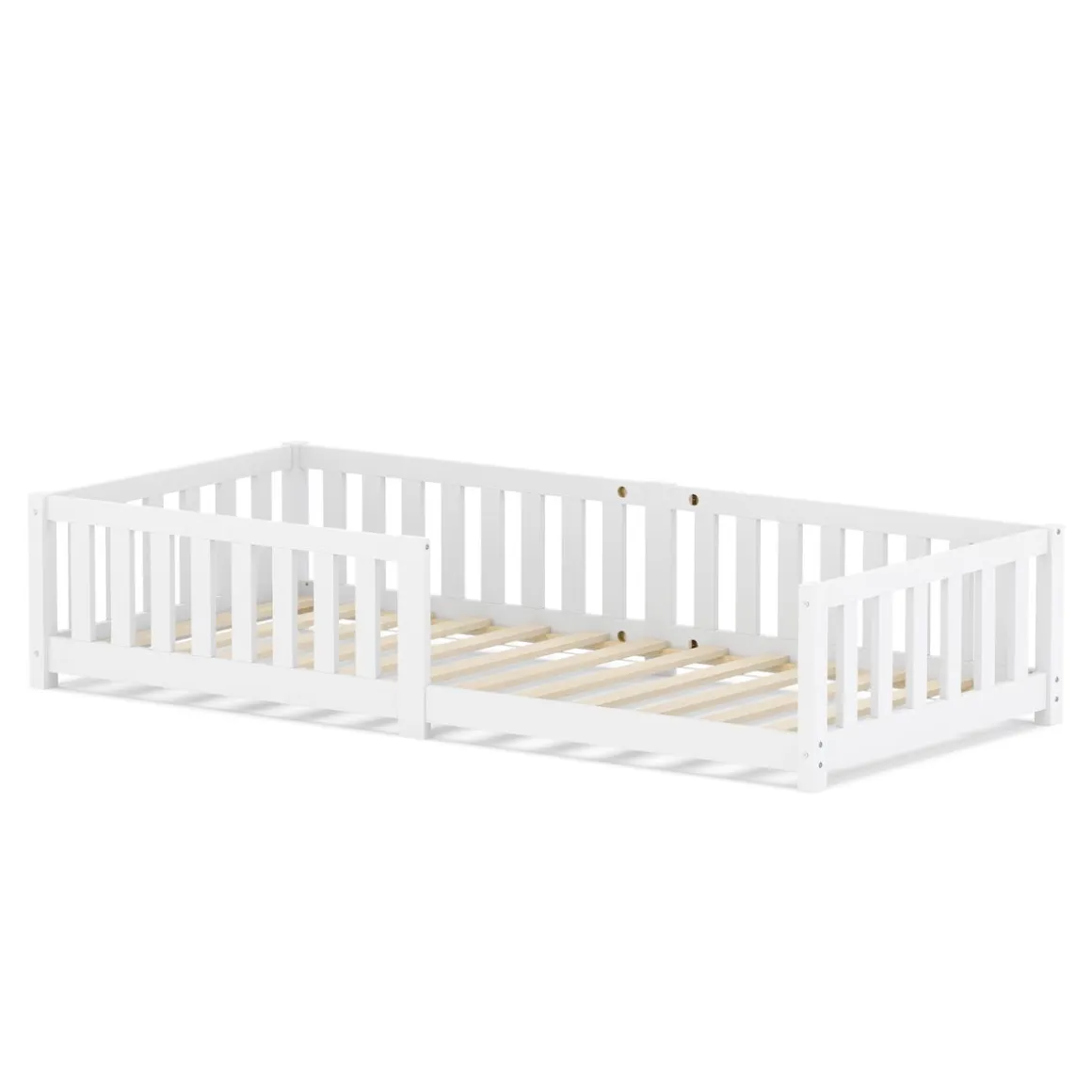 Bodenbett MOLA 90 x 200 cm weiss