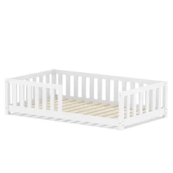 Bodenbett MOLA 80 x 160 cm weiss