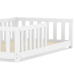 Bodenbett MOLA 80 x 160 cm weiss
