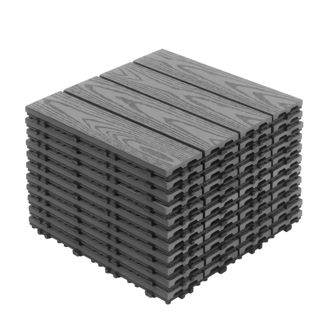 Bodenplatte BENTON 22er Set 30 x 30 cm anthrazit