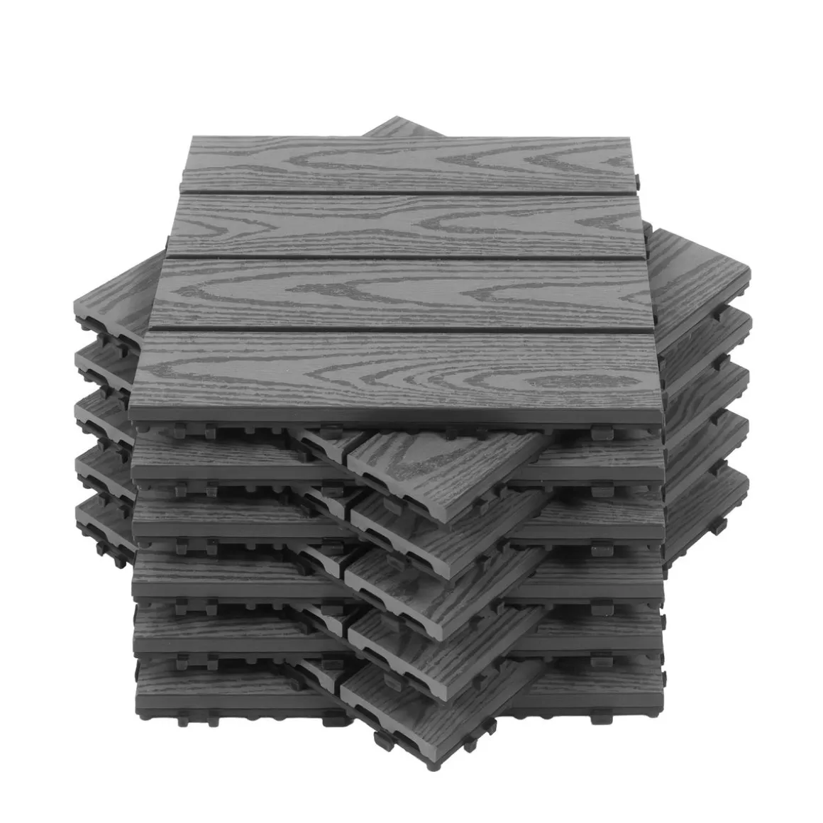 Bodenplatte BENTON 22er Set 30 x 30 cm anthrazit
