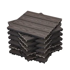Bodenplatte BENTON 11er Set 30 x 30 cm grau