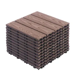 Bodenplatte BENTON 22er Set 30 x 30 cm braun