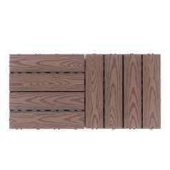 Bodenplatte BENTON 22er Set 30 x 30 cm braun