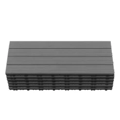 Bodenplatte DORTMUND 12er Set 60 x 30 cm anthrazit