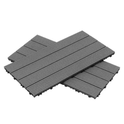 Bodenplatte DORTMUND 12er Set 60 x 30 cm anthrazit