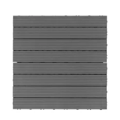 Bodenplatte DORTMUND 12er Set 60 x 30 cm anthrazit