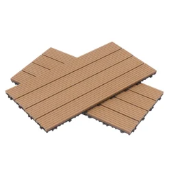 Bodenplatte DORTMUND 12er Set 60 x 30 cm hellbraun