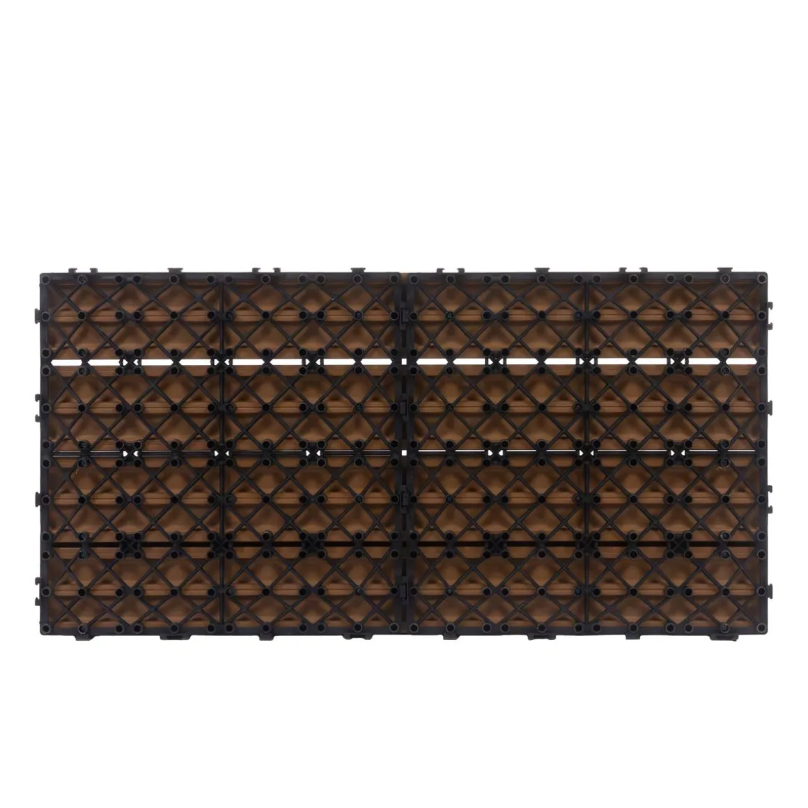 Bodenplatte DORTMUND 12er Set 60 x 30 cm hellbraun