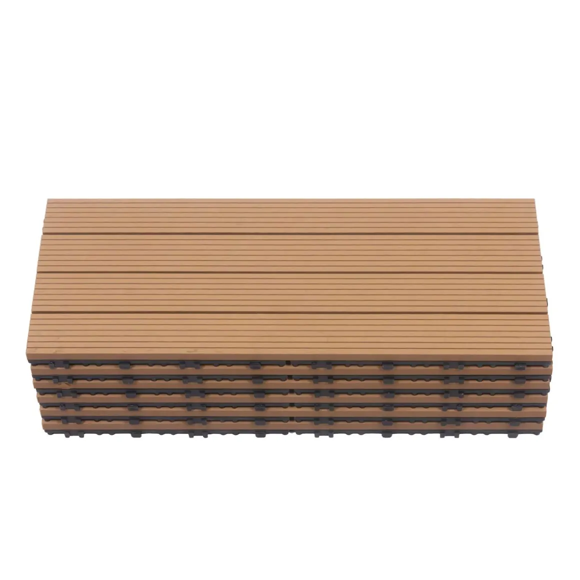 Bodenplatte DORTMUND 12er Set 60 x 30 cm hellbraun