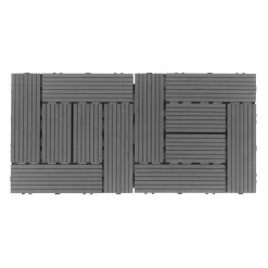 Bodenplatte FINIX 22er Set 30 x 30 cm anthrazit