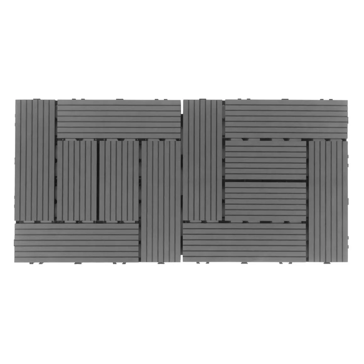 Bodenplatte FINIX 22er Set 30 x 30 cm anthrazit