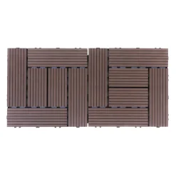 Bodenplatte FINIX 22er Set 30 x 30 cm braun