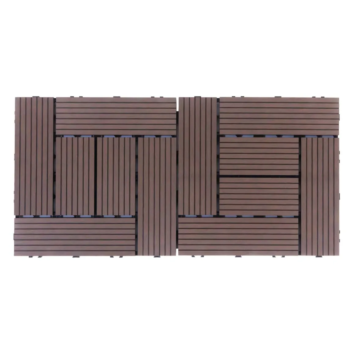 Bodenplatte FINIX 22er Set 30 x 30 cm braun