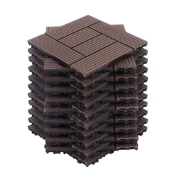 Bodenplatte FINIX 22er Set 30 x 30 cm braun