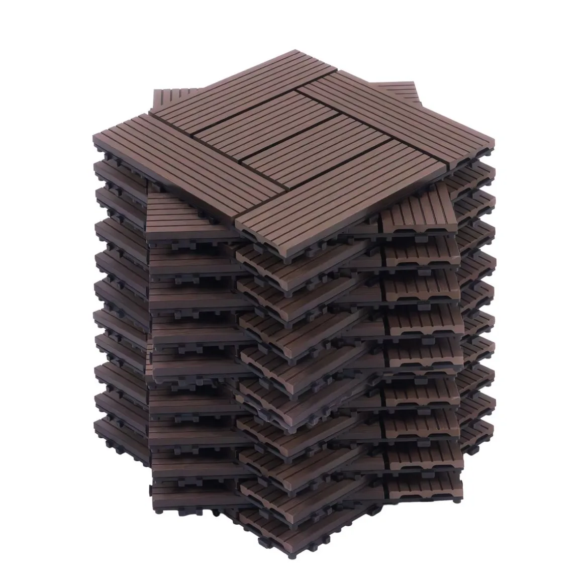 Bodenplatte FINIX 22er Set 30 x 30 cm braun