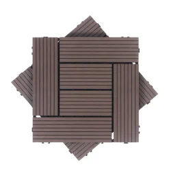 Bodenplatte FINIX 22er Set 30 x 30 cm braun