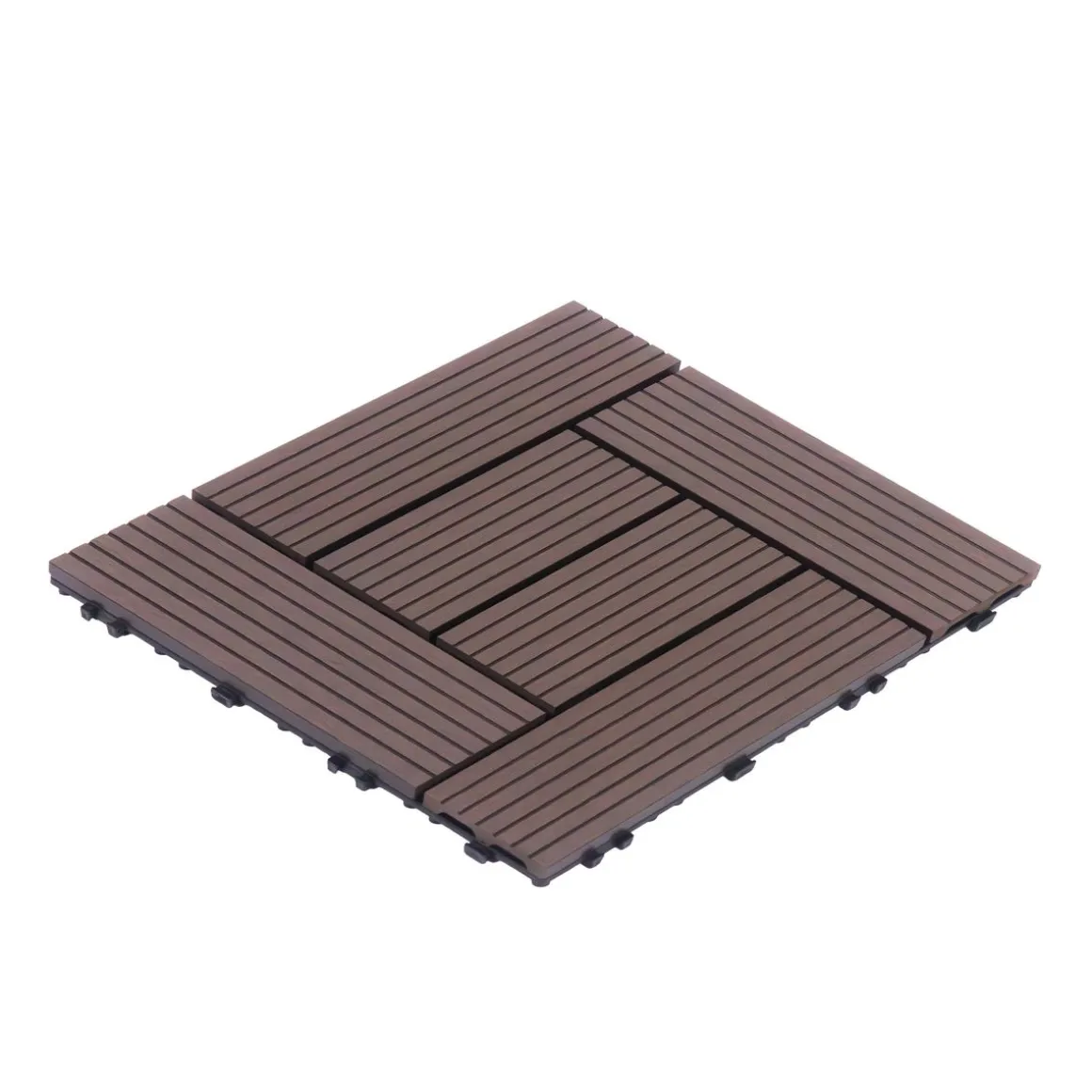 Bodenplatte FINIX 22er Set 30 x 30 cm braun