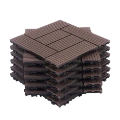 Bodenplatte FINIX 22er Set 30 x 30 cm braun