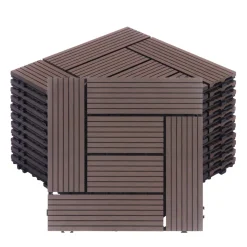Bodenplatte FINIX 22er Set 30 x 30 cm braun