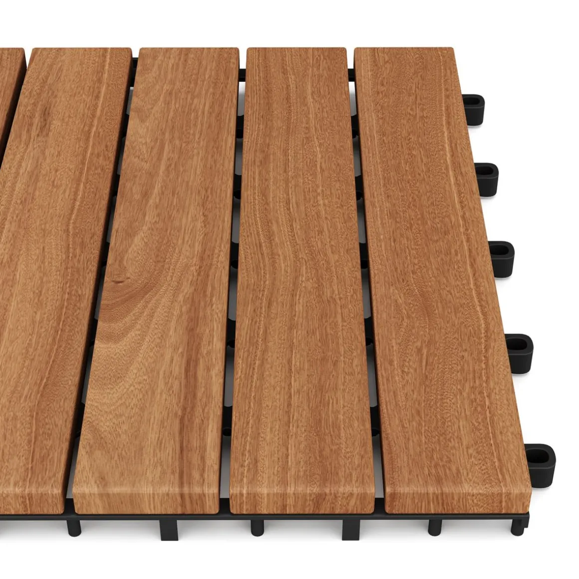 Bodenplatte Holz HEDERA 10er Set 30 x 30 cm