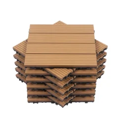 Bodenplatte PALMER 22er Set 30 x 30 cm hellbraun
