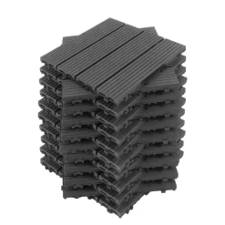 Bodenplatte PALMER 22er Set 30 x 30 cm anthrazit