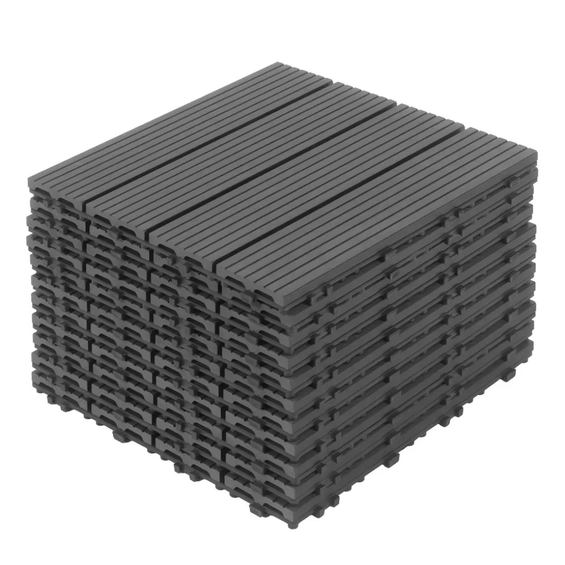 Bodenplatte PALMER 22er Set 30 x 30 cm anthrazit