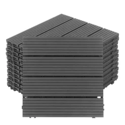 Bodenplatte PALMER 22er Set 30 x 30 cm anthrazit
