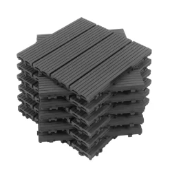 Bodenplatte PALMER 22er Set 30 x 30 cm anthrazit