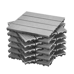 Bodenplatte PALMER 11er Set 30 x 30 cm grau