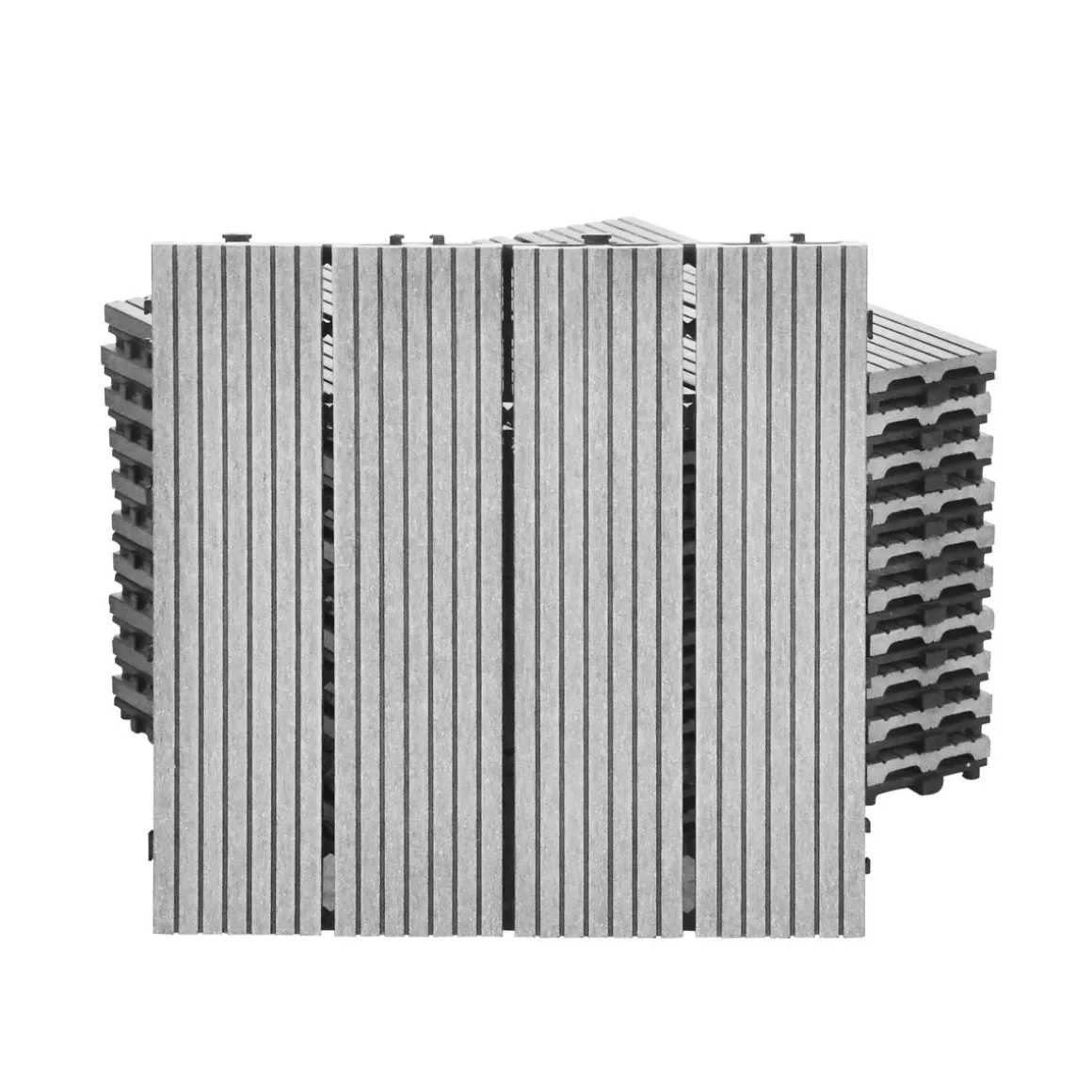 Bodenplatte PALMER 11er Set 30 x 30 cm grau