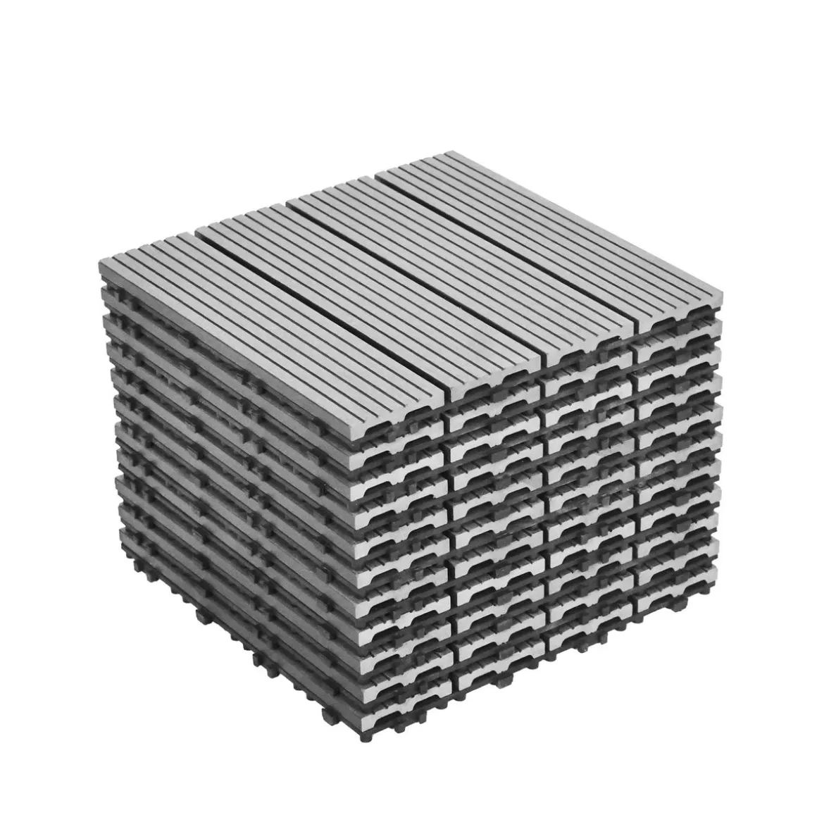 Bodenplatte PALMER 11er Set 30 x 30 cm grau