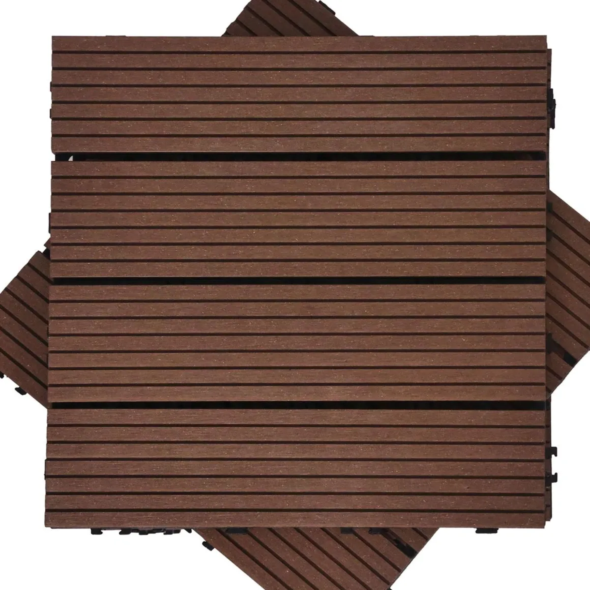 Bodenplatte PALMER 11er Set 30 x 30 cm braun