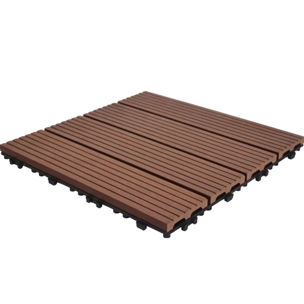 Bodenplatte PALMER 11er Set 30 x 30 cm braun