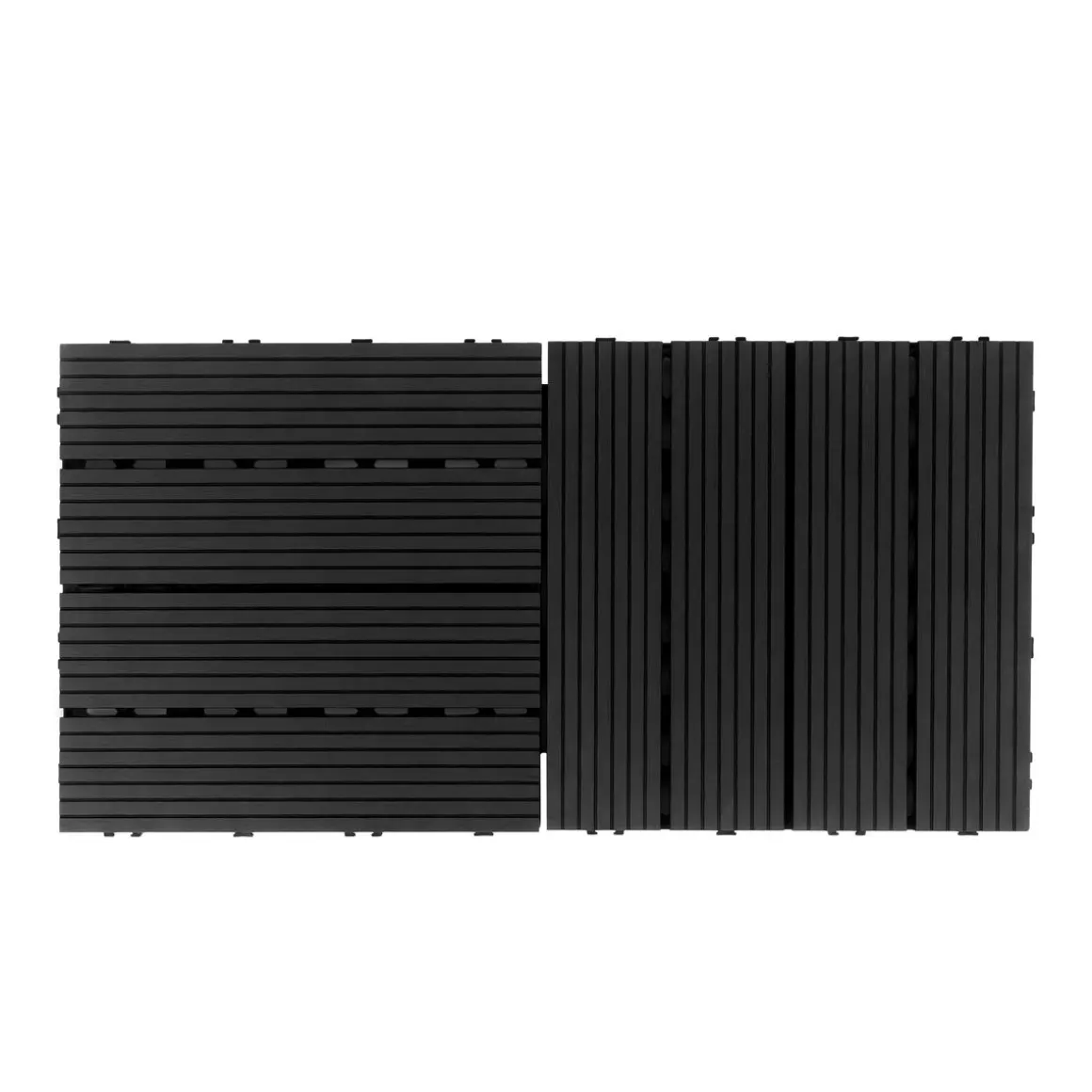 Bodenplatte PALMER 22er Set 30 x 30 cm schwarz