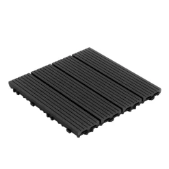 Bodenplatte PALMER 22er Set 30 x 30 cm schwarz