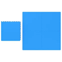 Bodenschutzmatte 61 x 61 cm 12er Set blau
