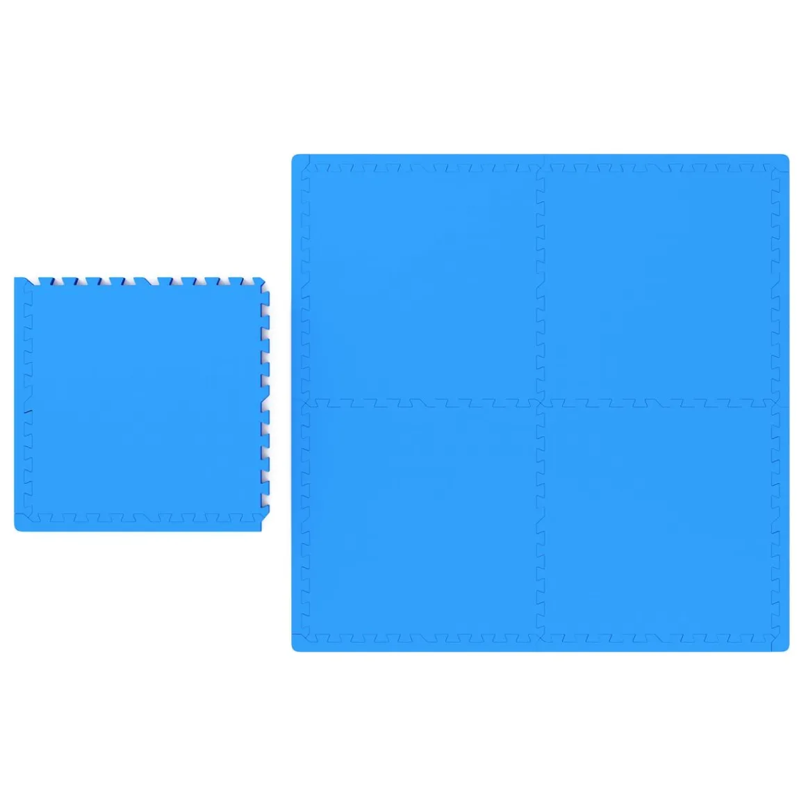 Bodenschutzmatte 61 x 61 cm 12er Set blau