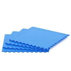 Bodenschutzmatte 61 x 61 cm 4er Set blau