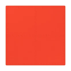Bodenschutzmatte 61 x 61 cm 4er Set rot