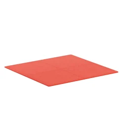 Bodenschutzmatte 61 x 61 cm 4er Set rot