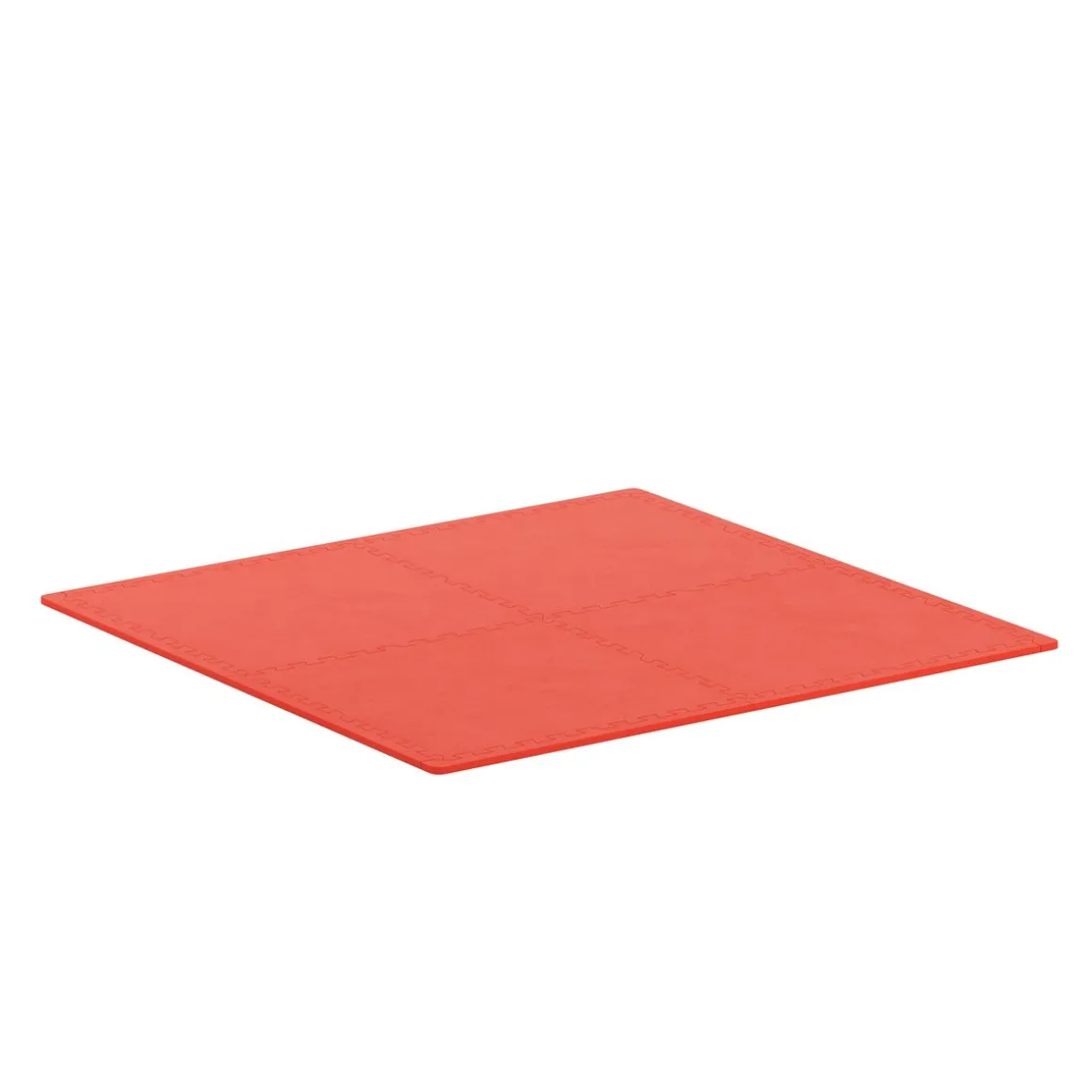 Bodenschutzmatte 61 x 61 cm 4er Set rot