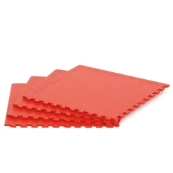 Bodenschutzmatte 61 x 61 cm 4er Set rot