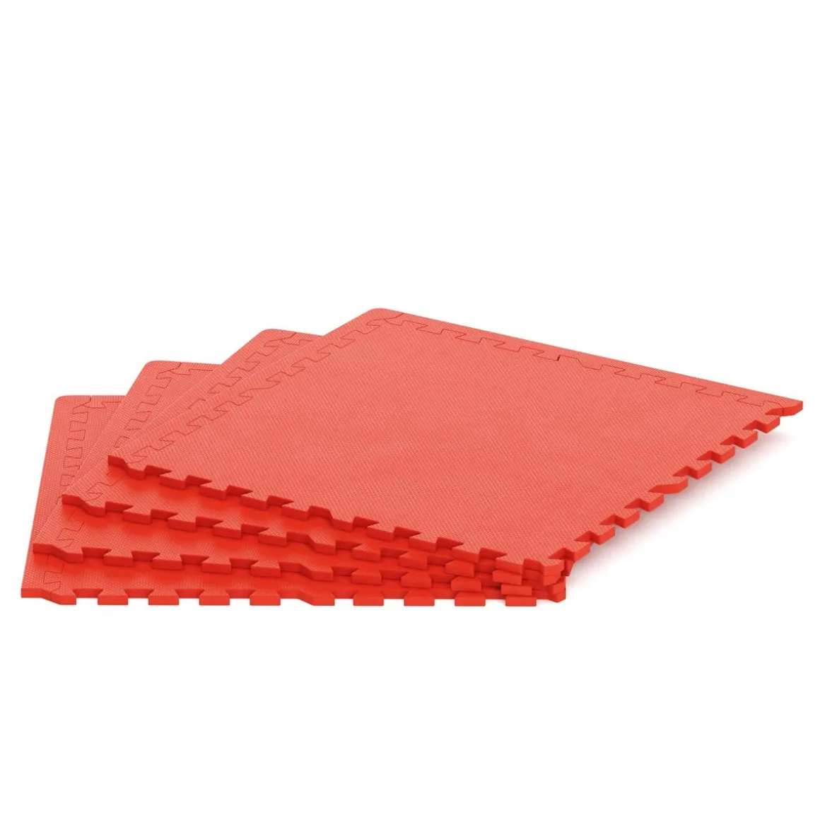 Bodenschutzmatte 61 x 61 cm 4er Set rot